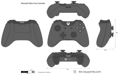 Microsoft XBox One Controller vector drawing Xbox Controller Drawing, Controller Drawing, 3ds Max Tutorials, Airplane Drawing, 3d Modeling Tutorial, Car Vector, Xbox One Controller, Xbox Controller, Vinyl Graphics