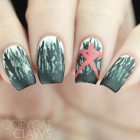 The Blair Witch Project, Witch Nails, Blair Witch Project, Blair Witch, Cute Nails For Fall, Fun Nails, Cute Nails, Nail Inspo, Class Ring