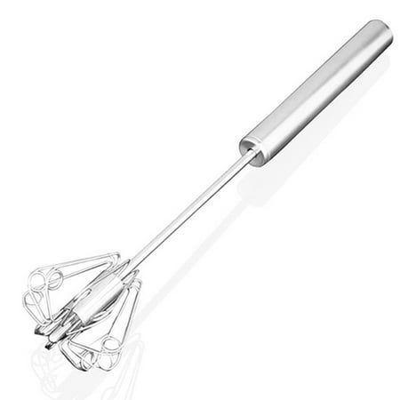 Please read the introduction carefully, especially the size, color, material, precautions! Stainless Steel Semi-Automatic Whisk Mixer Balloon Egg Milk Beater Cooking Tool Feature: Brand and . Quantity:1 Material:Stainless Steel Size:approx 26cm It's very convinent to use without using any electricity or batteries and without any noise like electric mixer ,you simply press down on the whisk and it rotates on its own without you having to use any wrist movement. it works just as fast as an electri Egg Mixer, Kitchen Whisk, How To Make Cream, Wire Whisk, Cooking Tool, Whisks, Egg Beaters, Hand Mixer, Hand Blender