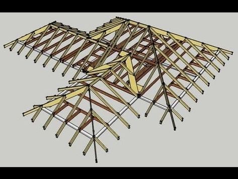 Hip And Valley Roof, Metal Stud Framing, Roof Work, Woodworking Plans Beginner, Shed Building Plans, Roofing Felt, Roof Construction, House Plan Gallery, Construction Drawings