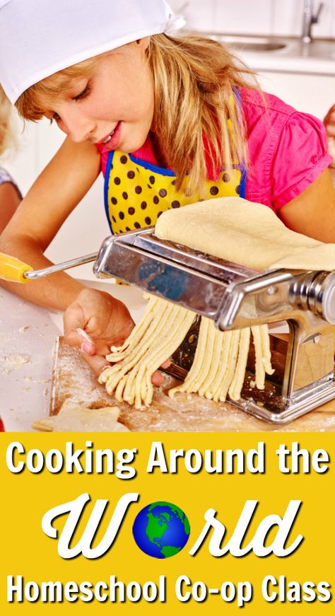 Homeschool Cooking, Homeschool Coop, Cooking Around The World, Around The World Theme, Cooking For A Group, Cooking Quotes, Cooking Photography, Cooking App, Kids In The Kitchen