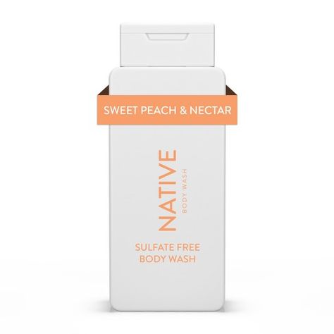 Native Body Wash - Sweet Peach & Nectar - Sulfate Free - 18 fl oz Native Body Wash, Summer Smell, Peach Nectar, Natural Body Wash, Homemade Stuff, Body Hygiene, Clean Fragrance, Thrift Flip, Sweet Smell