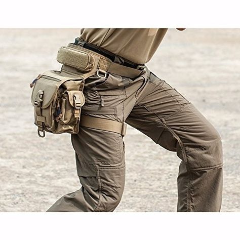 References Photos, Post Apocalyptic Clothing, Drop Leg Holster, Zombie Apocalypse Outfit, Motorcycle Camping Gear, Tactical Pouches, Tactical Wear, Military Gear Tactical, Tech Bag