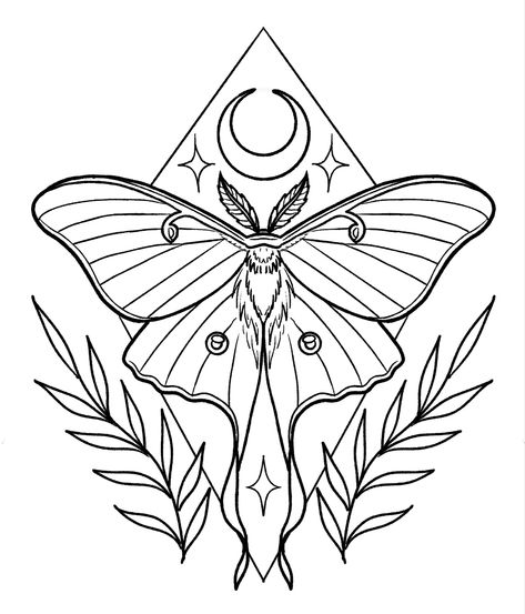 The Body, Moth, Tattoo Ideas, Moon, Tattoos, Drawings, Design