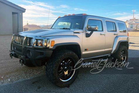 Hummer H3 Custom, Black Chrome Wheels, Hummer H3, Barrett Jackson Auction, Suv Cars, Barrett Jackson, Car Auctions, Collector Cars, Motor Car