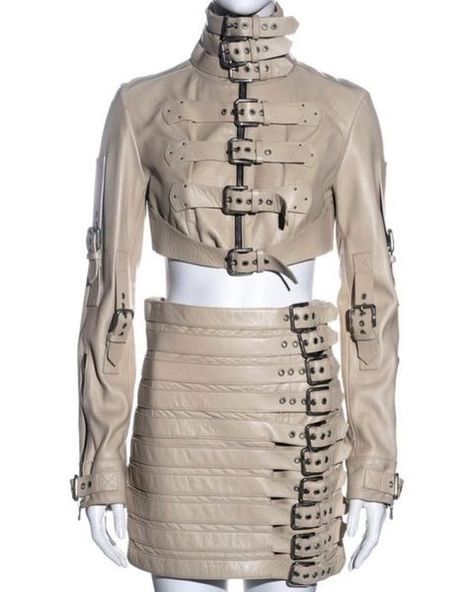 Straight Jacket, Mode Inspo, Jacket Design, Mode Inspiration, Character Outfits, Dolce & Gabbana, Skirt Suit, Leather Mini, Featuring Dress