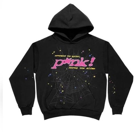 SPIDER HOODIE Streetwear Fits, Loose Hoodie, Young Thug, Pink Hoodie, Mens Sweatshirts Hoodie, Winter Casual, Spider Web, Pullover Sweatshirts, Hoodie Print