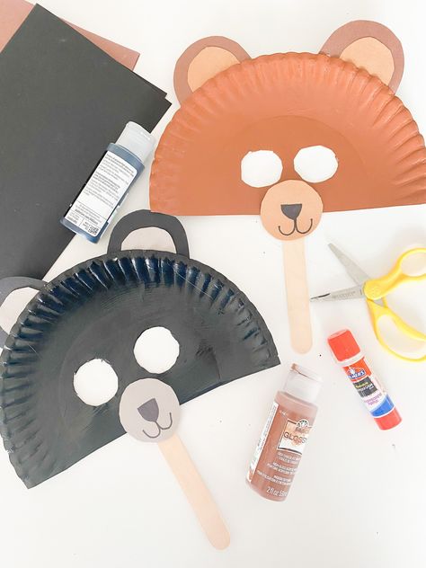 10 SIMPLE Bear Crafts for Preschoolers (2023) - ABCDee Learning Bear Crafts For Preschoolers, Bear Crafts For Kids, Bear Activities Preschool, Bear Crafts Preschool, Hibernation Crafts, Bears Preschool, Polar Bear Craft, Teddy Bear Crafts, Prek Crafts