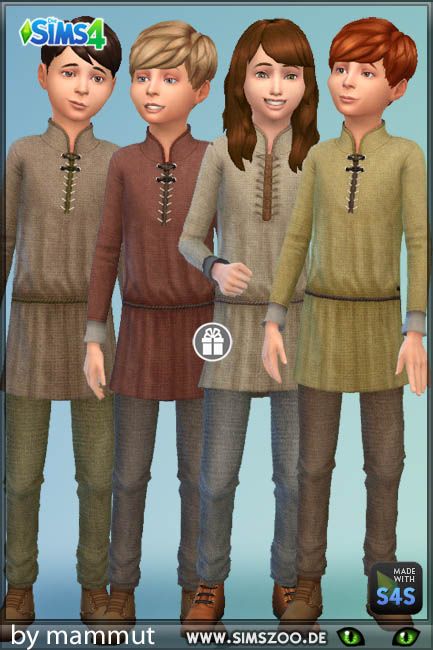 Poor Clothes, Sims 4 Decades Challenge, Sims Medieval, Die Sims 4, Sims 4 Challenges, Outfit For Kids, Medieval Clothes, The Sims 4 Packs, Sims 4 Mm Cc