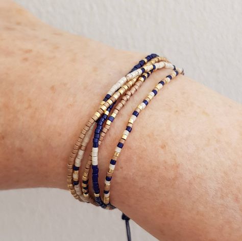 Seed Bead Bracelets Tutorials, Bead Wrap Bracelet, Miyuki Bead, Seed Bead Bracelet Patterns, Friendship Bracelets With Beads, Bracelets Handmade Diy, Beaded Bracelets Tutorial, Bracelet Minimalist, Beaded Necklace Diy