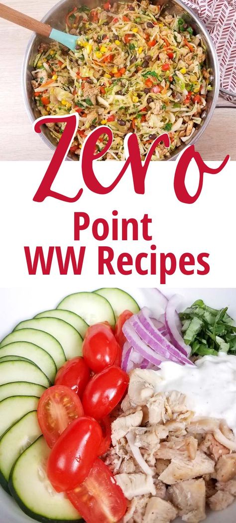 With so many zero point foods there are a lot of great recipes that are completely free! That means you can track them as zero points per serving. This list of Weight Watchers zero point dinner recipes (lunch too!) will help keep you on track with your Freestyle program! Zero Point Meals | Zero Point Recipes | 0 Point Recipes #ww Zero Point Dinner, Zero Point Recipes, Zero Point Meals, Zero Point Foods, Low Points Weight Watchers, Weight Watchers Food Points, Weight Watchers Meals Dinner, Weight Watchers Lunches, Weight Watchers Plan