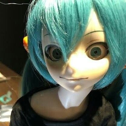 Miku Doll, Blue Hair, Hair, Blue, Black