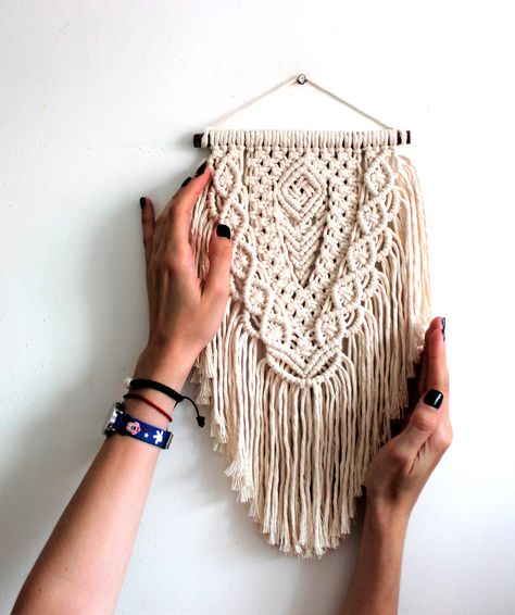 Braiding Rope, Macrame Dream Catcher, Makramee Diy, Macrame Backdrop, Macrame Wall Hanging Diy, Mini Macrame, Macrame Curtain, Macrame Boho, Wall Hangers