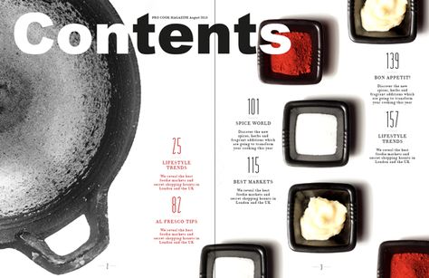 final layout Table Of Contents Design Layout Creative, Content Page Design, Food Magazine Layout, Recipe Book Cover, Contents Page Design, Table Of Contents Design, Recipe Book Covers, Magazine Cover Ideas, Indesign Layout