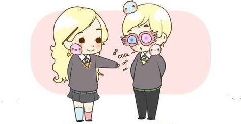 Draco And Luna Friendship, Luna And Draco Friendship, Draco And Luna Fanart, Draco Malfoy And Luna Lovegood, Luna Lovegood And Draco Malfoy, Luna Lovegood X Draco Malfoy, Luna And Draco, Rolf Scamander, Harry Potter Narnia