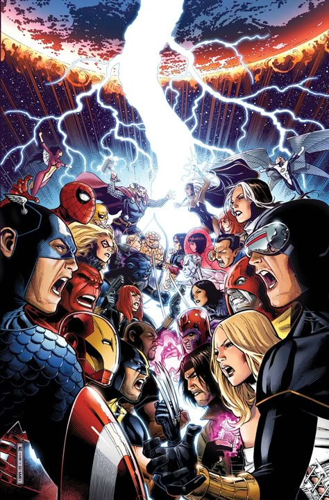 Avengers vs. X-Men Avengers Vs Xmen, Superhero Facts, Xmen Comics, Marvel Facts, Superheroes And Villains, Marvel Toys, This Is Your Life, Marvel Comic Universe, Marvel Vs Dc