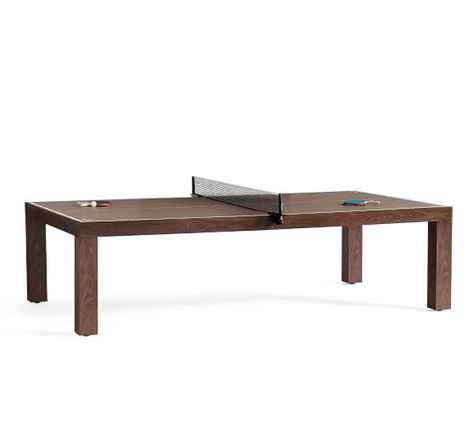 wood coffee table | Pottery Barn Table Tennis Tournament, Pool Table Games, Game Room Tables, Foosball Table, Pool Tables, Reclaimed Wood Coffee Table, Wood And Marble, Furniture Slipcovers, Rectangular Coffee Table