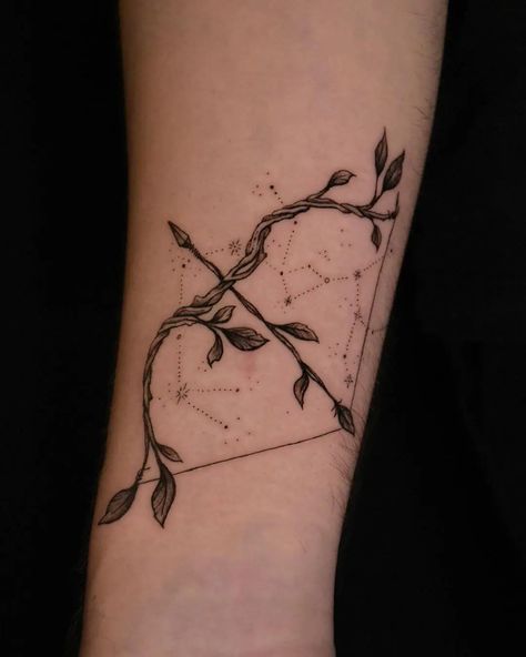 101 Best Sagittarius Constellation Tattoo Ideas You Have To See To Believe! - Outsons Sagittarius Forearm Tattoo Women, Leo Saggitarius Tattoo, Archer Constellation Tattoo, Taurus And Sagittarius Tattoo Combined, Saggitarius Tattoo For Women, Gemini Sagittarius Tattoo, Female Sagittarius Tattoo, Sag Constellation Tattoo, Sag Tattoos For Women