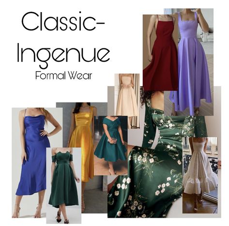 Kibbe Ingenue Outfits, Ingenue Classic Essence, Ingenue Romantic Essence, Soft Classic Ingenue Essence, Classic Ingenue Style, Ingenue Essence Outfits, Ingenue Style Essence, Ingenue Outfits, Ingenue Archetype