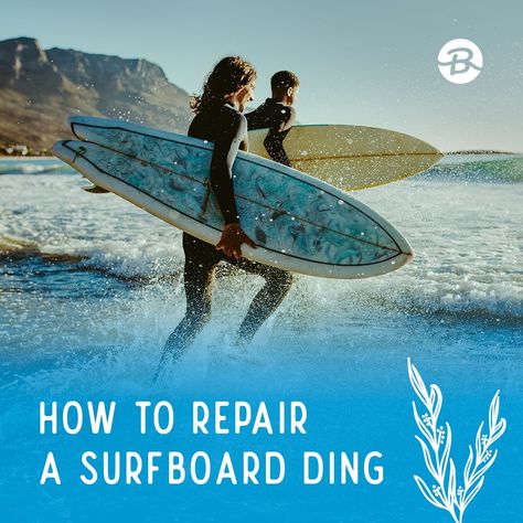 Interested in fixing a surfboard ding yourself? You can with a few materials and by following these simple steps! Surfboard Repair, Surf Trip, Hang Ten, Surf Shop, Wet And Dry, Fix It, Surfboard, Need To Know, Surfing