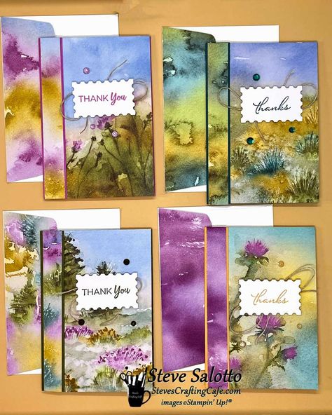 See Both Sides of Patterned Paper with This Card Design • Steve's Crafting Café Stampin Up Unbounded Beauty Dsp Cards, Thoughtful Journey Dsp Stampin Up Cards, Lighting The Way, November Crafts, Toil And Trouble, Fun Folds, Thank You Note Cards, Paper Pumpkin, Event Calendar