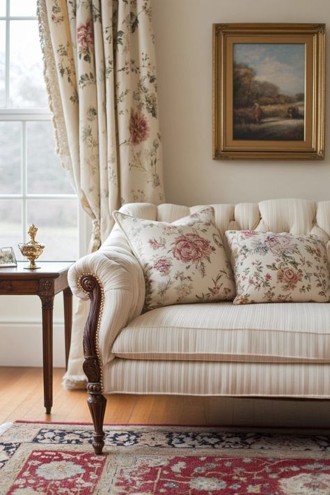 Regency England Aesthetic, Modern Regency Interior, Vintage Living Room Ideas, Classical Statues, Regency Interiors, Regency Interior, Antique Living Room, 19th Century England, Plush Furniture