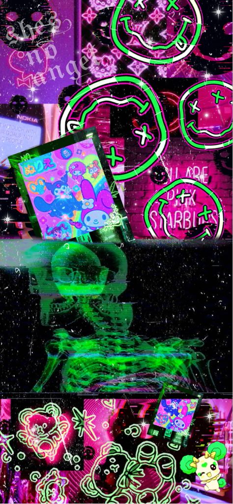 Neon Pop Punk Aesthetic, Neon Pink And Green Aesthetic Wallpaper, Neon Art Aesthetic, Neon Core Wallpaper, Punk Neon Aesthetic, Neon Trippy Aesthetic, Neon Core Aesthetic, Neon Colours Aesthetic, Neon Vibes Aesthetic