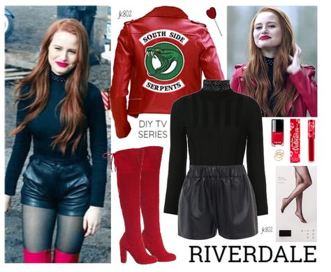 Cheryl Blossom Outfit | ShopLook Cheryl Blossom Outfits, Riverdale Halloween Costumes, Cheryl Bombshell, Riverdale Outfits, Riverdale Merch, Cheryl Style, Southside Serpents, Cute Emo Outfits, Outfit Ideas For Party