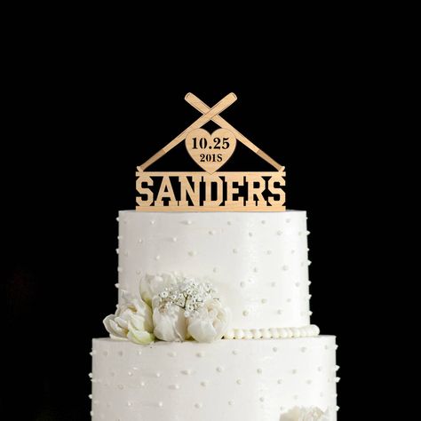 Baseball wedding cake topper,baseball wedding cake,baseball wedding topper,wedding cake topper baseball,baseball cake topper wedding,7182018 by UpMoodShop on Etsy https://www.etsy.com/ca/listing/584224955/baseball-wedding-cake-topperbaseball State Trooper Wedding, Hockey Wedding Cake Toppers, Baseball Wedding Cake, Baseball Theme Wedding, Hockey Wedding Cake, Baseball Wedding Cakes, Adventure Cake Topper, Outdoor Wedding Cake, Police Cakes