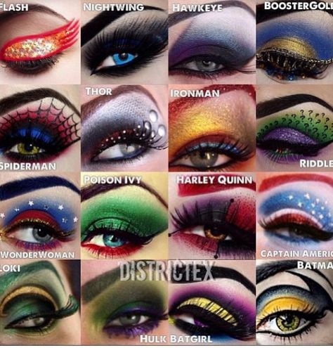 Super cool Villain Eyes, Superhero Makeup, Disney Eye Makeup, Hero Villain, Maquillage Yeux Cut Crease, Halloweenský Makeup, Cool Makeup, Halloween Eye Makeup, Disney Makeup