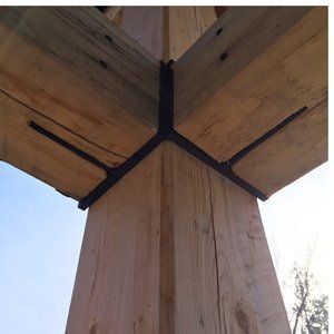 Timber Joints, Wood Connectors, Timber Frame Joinery, Post And Beam Construction, Timber Posts, Timber Architecture, Wooden Structure, Timber Structure, Timber Construction