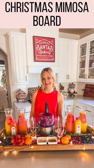 Leanna Laming on Instagram: "CHRISTMAS MORNING MIMOSA BAR with @nataliesoj. 🍾🎄 Start your Christmas morning with a mimosa! Up your mimosa game for the holidays with Natalie’s Juice! Their juices are made fresh with no added preservatives, artificial ingredients or added sugars. I love the orange juice, blood orange, grapefruit and orange mango but there are SO many more juices available! Whether you are spending Christmas morning curled up on the couch watching Christmas movies or hosting a holiday party for your family, there is no wrong way to enjoy a mimosa! Cheers! #DrinkNatalies #NataliesOJPartner #cookingvideo #quickrecipes #recipeideas #easymeals #recipevideo #goodmoodfood #easyrecipes #foodie #foodblogger #foodphotography #foodreels #instafood #betterhomesandgardens #mybhg #mybhg Christmas Brunch Bar, Christmas Brunch Decor, Christmas Mimosa Bar, Christmas Morning Mimosa, Fall Mimosa Bar, Mimosa Ideas, Christmas Brunch Drinks, Fall Mimosa, Mimosa Party