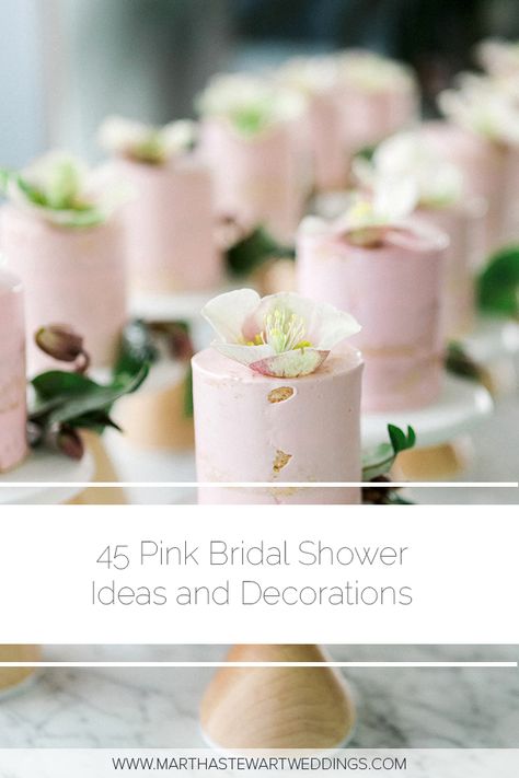 Simple Bridal Shower Centerpieces Blush Pink, Bridal Shower Cake Table Decorations, Bridal Shower Ideas Pink And Gold, Classy Pink Bridal Shower Ideas, Bridal Shower Ideas Decorations Elegant Pink, Bridal Shower Light Pink, Elegant Wedding Shower Ideas, Pink Wedding Shower Ideas, Bridal Shower Dinner Ideas