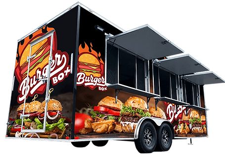 Foodtrucks Ideas, Food Trailers, Burger Box, Container Cafe, Food Truck Business, Window Siding, Best Trailers, Trailer Build, Mobile Business