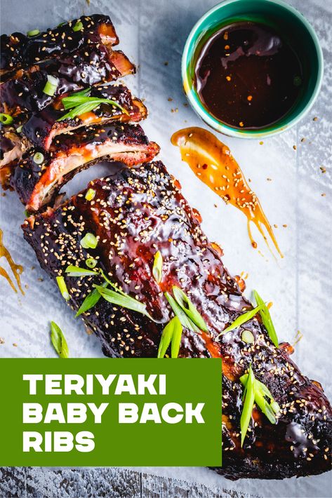 These tangy Asian-inspired ribs are the perfect balance of savory and sweet. | Related topics: smoked ribs, smoked rib recipes, Asian cuisine, Asian style ribs, memorial day meals, memorial day inspo, grilling inspiration. Memorial Day Meals, Asian Style Ribs, Club Sandwich Recipes, Teriyaki Marinade, Beef Soup Recipes, Recipes Asian, Smoked Ribs, Back Ribs, Club Sandwich