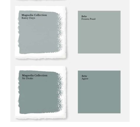 Magnolia color match Rainy Days Paint Color, Best Colors For Bathrooms, Boutique Gray Magnolia Paint, Cottage Grove Magnolia Paint Color Match, Magnolia Home Rainy Days Paint, Magnolia Castle Collection Paint, Magnolia Blue Skies Paint, Magnolia Homes Paint Colors Matched, Magnolia Home Paint Colors