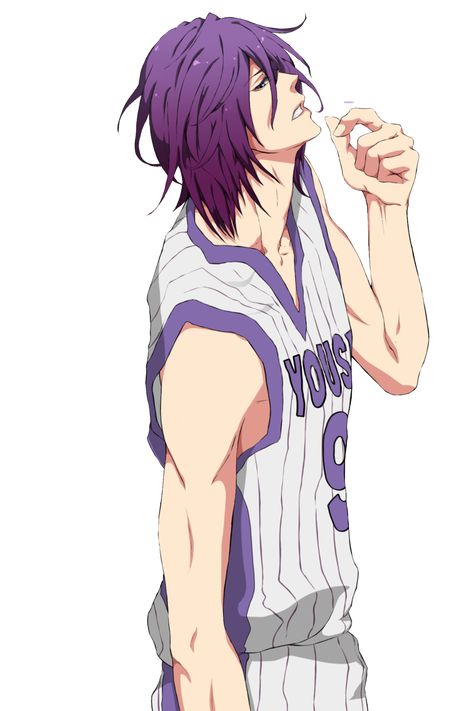 Kuroko No Basket - Atsushi Murasakibara Render by foreverGIKWANG on DeviantArt Atsushi Murasakibara, Murasakibara Atsushi, Aomine Kuroko, Kuroko No Basket Characters, Basketball Anime, Basket Anime, Kuroko Tetsuya, Anime Nerd, Kuroko's Basketball