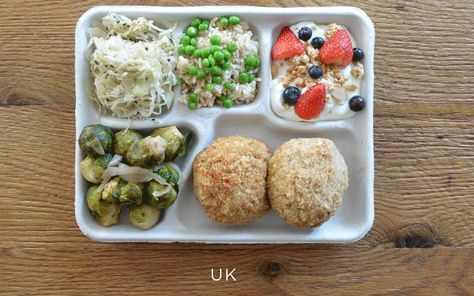 School lunches around the world - Telegraph Finland School, England School, Hospital Food, In-flight Meal, Healthy School Lunches, School Cafeteria, Tasty Pasta, Kinds Of Salad, School Food