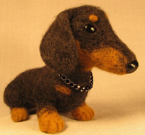 Needle Felted Dog, Wool Needle Felting, Wire Haired Dachshund, Dachshund Art, Felt Dogs, Weenie Dogs, Dachshund Lovers, Dachshund Love, Weiner Dog