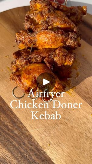 Airfryer Chicken Kebab, Chicken Doner Kebab, Kebab Sauce, Chicken Doner, Airfryer Chicken, Chicken Kebab Recipe, Garlic Mayo, Metal Skewers, Budget Family Meals