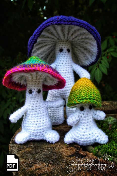 Mushroom Sprite Crochet Amigurumi Pattern DIGITAL PDF by | Etsy Mushroom Sprite, Mushroom Amigurumi, Grandma Era, Crafty Intentions, Crochet Plants, Crochet Mushroom, Diy Crochet Projects, Shop Products, Cute Crafts