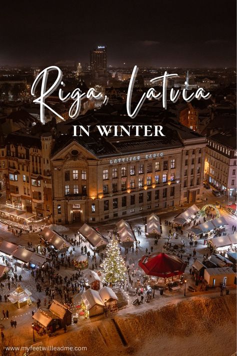 Riga Latvia Christmas Market in winter Riga Latvia Travel, Riga Latvia Winter, Riga Winter, Latvian Flag, Latvia Flag, Baltic Countries, Love Wishes, Pack Light, Riga Latvia