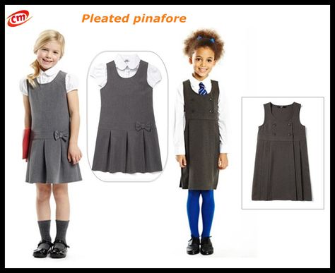 Fashionable girls polyester and viscose primary school uniform Uniform Design School, School Uniform Design, Best School Uniform, Private School Uniforms, Costumes 2024, Girls Pinafore Dress, Girls Pinafore, Kid Hairstyles, School Uniform Kids