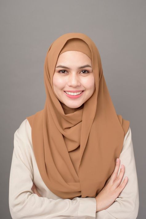 Hijab Portrait, Woman With Hijab, Foto Close Up, Hijab Photo, Hijab Model, Professional Headshots Women, Education Student, Headshot Ideas, Islamic Education