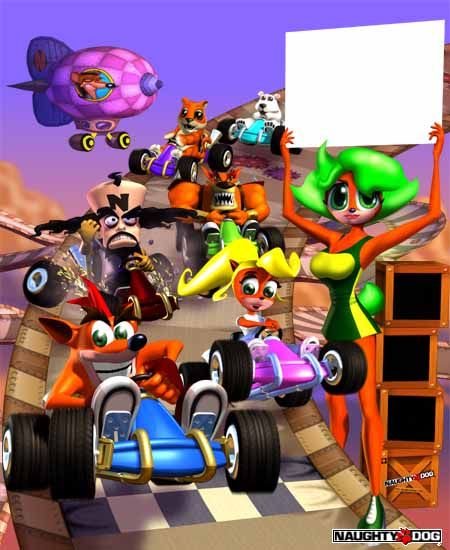 Crash Team Racing crash bandicoot pura coco ripper roo 90s Nerd, Crash Team Racing, Spyro The Dragon, Musica Rock, Crash Bandicoot, Geek Art, Platform Game, Game Character Design, Racing Games