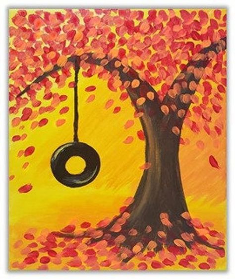 i love ful its so pretty Pumpkin Canvas Painting, Fall Tree Painting, The Art Sherpa, Fall Drawings, Fall Canvas Painting, Fall Canvas, Easy Canvas Painting, Halloween Painting, Simple Acrylic Paintings