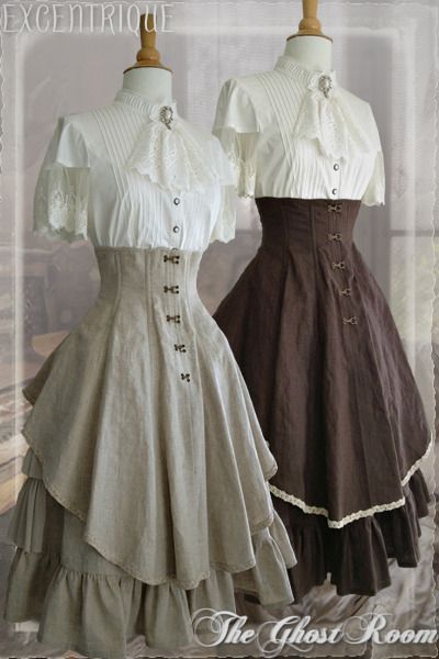 DieselSteamGypsy Victorian Outfits, Gaun Abad Pertengahan, Mode Kawaii, Stil Rustic, Victorian Hairstyles, Old Fashion Dresses, Plain Jane, Victorian Clothing, Medieval Dress