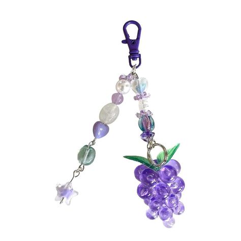 Purple grape handmade jewelry keychain -all hand... - Depop Grape Accessories, Grape Beads, Jewelry Keychain, Crystal Green, Purple Grapes, Grape Juice, Green Beads, Purple Crystal, Selling Clothes