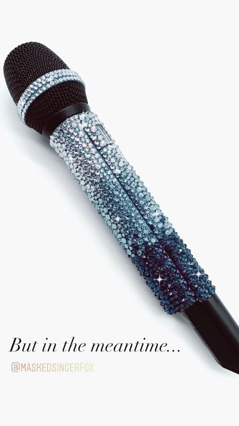 Blue Microphone Aesthetic, Rhinestone Microphone, Blue Mic, Super Power Girl, Music Mic, Acoustic Guitar Photography, Music Supplies, Ear Monitors, Blue Microphones