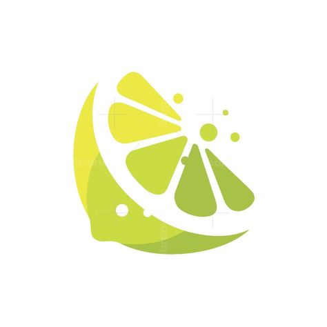 Beautiful and stylish logo of a lime fruit in fresh vibrant green colors. This Lime Logo logo also works perfectly in one color and on white and dark backgrounds. Lime Logo Design, Citrus Logo, Dragonfly Logo, Lemon Logo, Flamingo Logo, Fruits Illustration, Fruit Logo Design, Lime Fruit, Rooster Logo